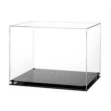 Custom Sized Acrylic Modern Display Case with a Black Base